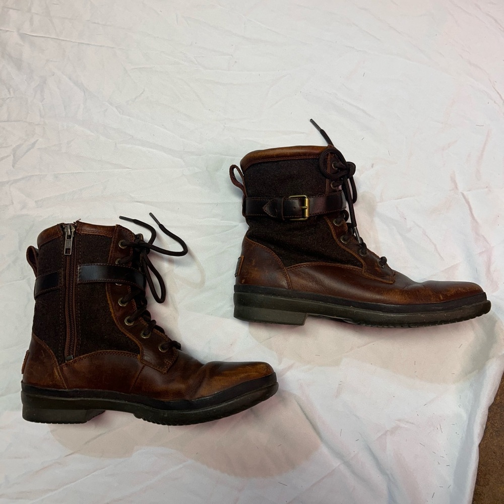 Distressed Leather UGG boots